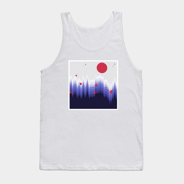 Minimalist abstract landscape design Tank Top by Liam Warr